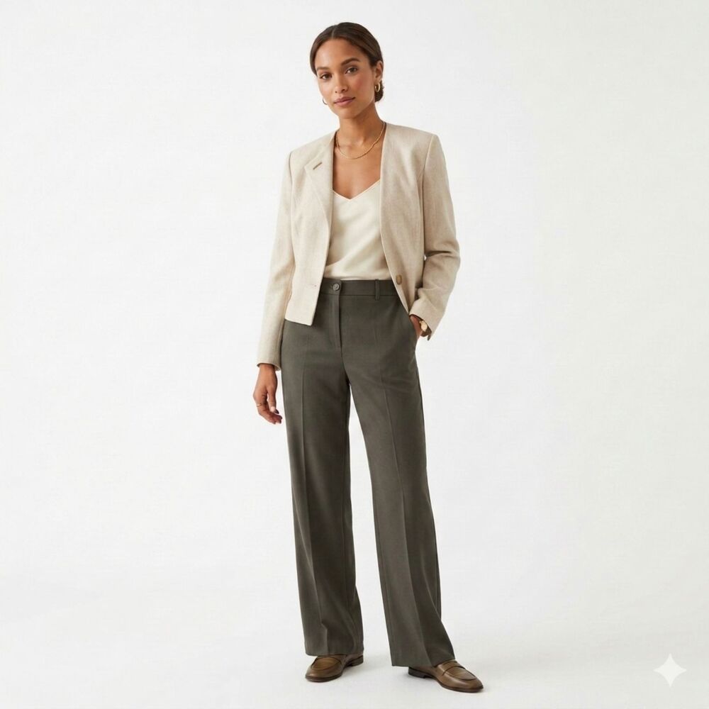 Louis Féraud Vintage Wool Blend Blazer Women’s 6 Tailored Designer Jacket
